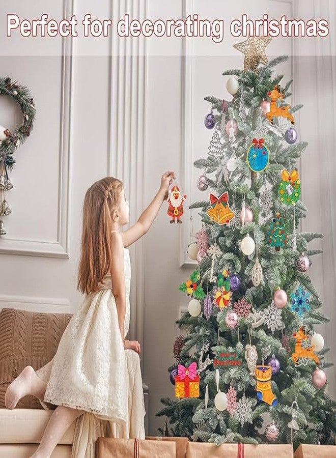 GreyArt DIY Christmas Wooden Painting Set for Kids - Easy to Assemble Christmas Craft Kit| Includes Paints & Brush | Holiday Art & Decoration Activity for Kids (Style-1) - Image 4